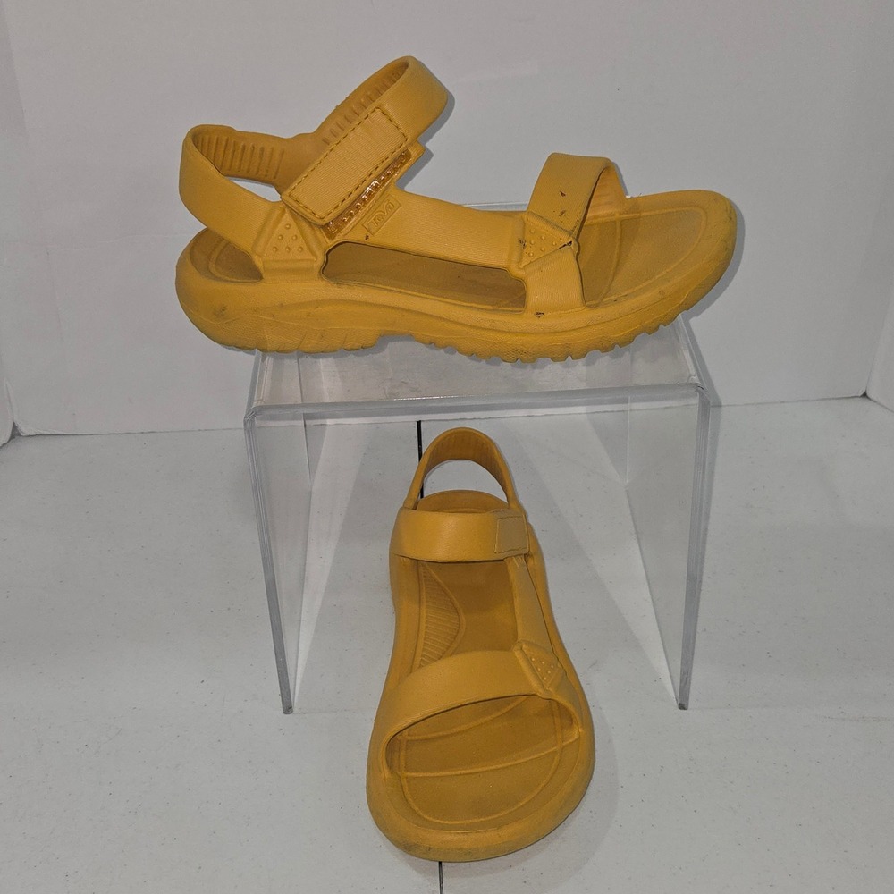 Teva Hurricane Drift Ochre Yellow Rubber Sandals Womens 8 Waterproof Sporty